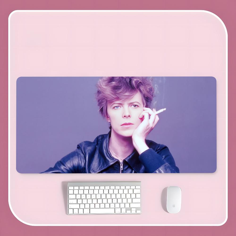 D-David S-Singer B-Bowies Mouse Pad 900x400mm Rectangular Pad PC Keyboard Office Table Rubber 900x400mm Mat XXL Laptop Lock Edge
