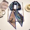 Luxury Long Neckerchief Skinny Hair Bands Women Silk Scarfs Fashion Headbands Bag Scarves Print Hairband Neck Scarf For Ladies