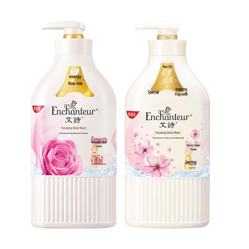Enchanteur Cherry Blossom & Romantic Floral Body Wash Twin Pack