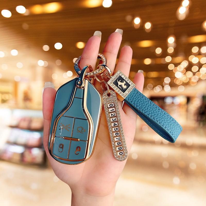 Applicable To the New Maserati Key Cover President Levante All-inclusive Protective Case Geberit Buckle Bag