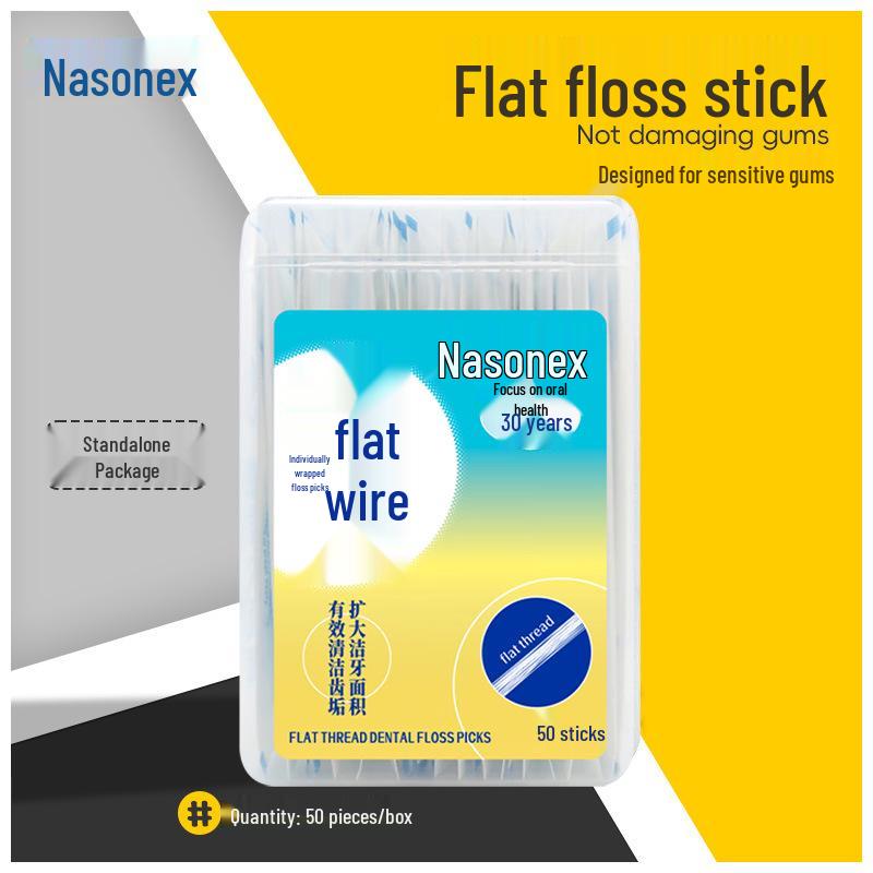 Taiwan Naisen Individually Wrapped Floss Picks, 50 Count Naisen Clean