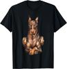 Watercolor Portrait Doberman Pinscher For Dog Owner Gift Unisex T-Shirt Unisex T-Shirt
