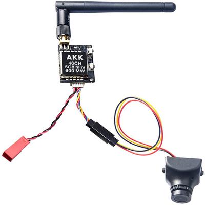 AKK KC04 Sendersystem mit 700TVL 2,8mm 120°-Objektivkamera und FPV-Sender für Quadcopter
