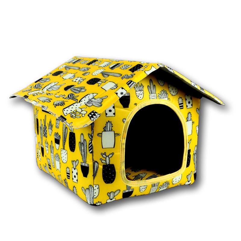 Washable Folding Cat Nest Stray Pet House Wear-resistant Creative Dog House All Seasons Removable Outdoor Waterproof Cat House