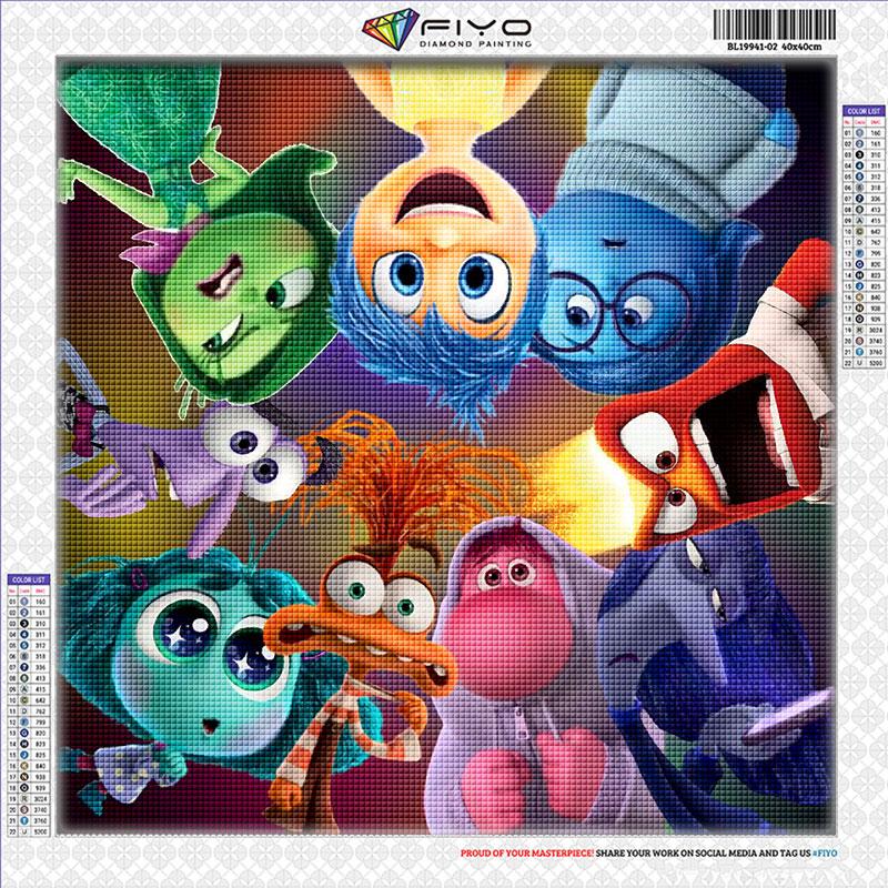 Diamond Painting Inside Out Diamond Embroidery New Arrival Cartoon Mosaic Picture Rhinestones Cross Stitch Home Decor