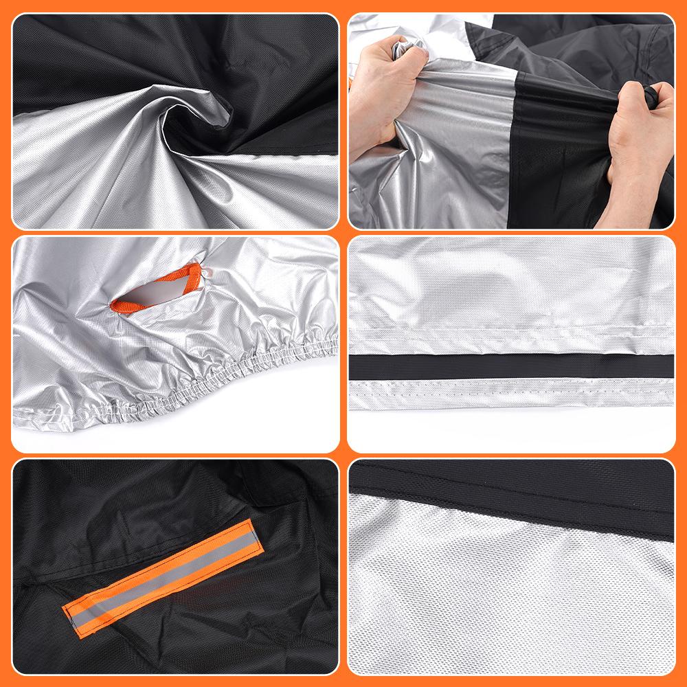 420D 4Xl Motorcycle Cover Waterproof All Season Motorbike Cover Dustproof Uv Protective Outdoor Indoor Motorbike Rain Cover
