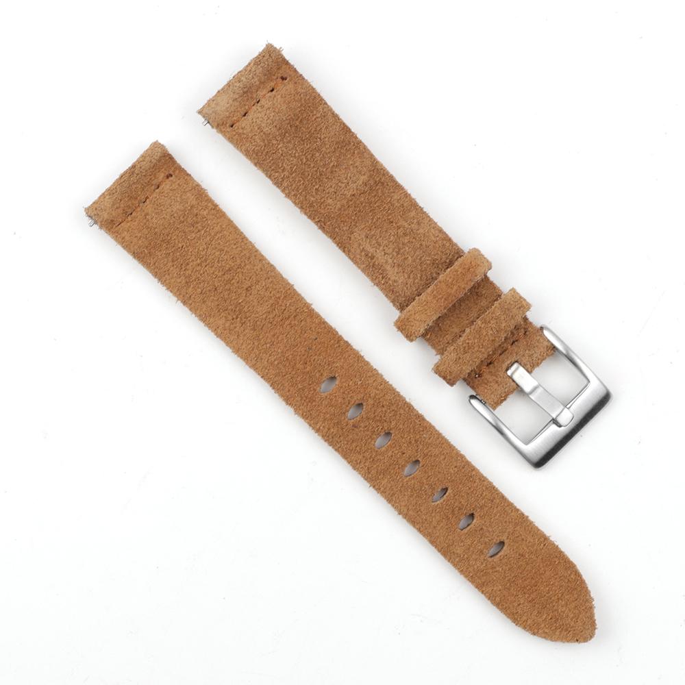 Cinturino per Orologio in Pelle Scamosciata di Alta Qualità 18mm 20mm 22mm 24mm Cinturini per Orologio Vintage Sostituzione Cinturino Accessori Orologio