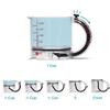 Precisions Kitchen Adjustable Measuring Cup 4 Convertible Capacities Nonslip Base for Accurate Dry and Liquid Items
