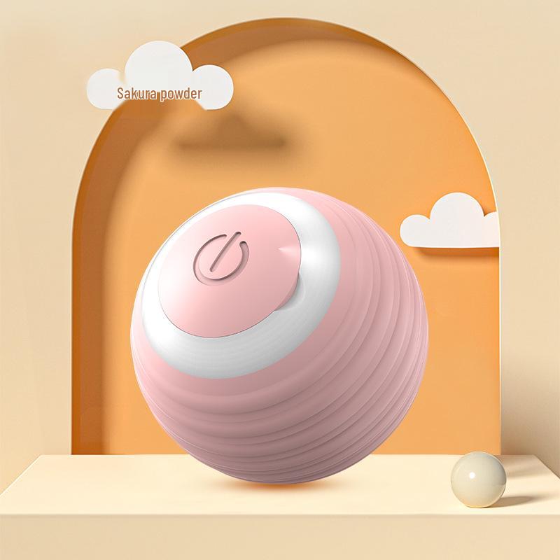 

Умные Электрические Игрушки для Кошек: Дразнилка и автоматический катящийся мяч для самостоятельного развлечения Teasing Roller Ball (Pink)