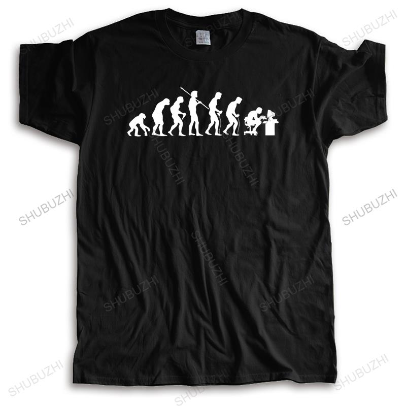 Men o-neck tshirt fashion brand t-shirt black new Evolution of a Gamer, Funny Mens T Shirt - PC gamer cotton tshirt for boys