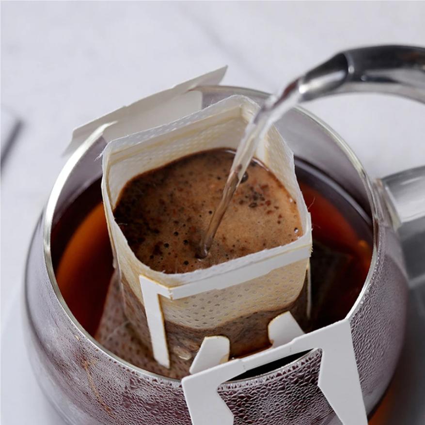 100 /200pcs Coffee Filter Bags Disposable Drip Coffee Paper Pack Portable Hanging Ear Espresso Coffee Accessories Tea Tool