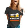 Oktoberfest Letter Print T-Shirt for Men Women, Casual Short Sleeve Tee