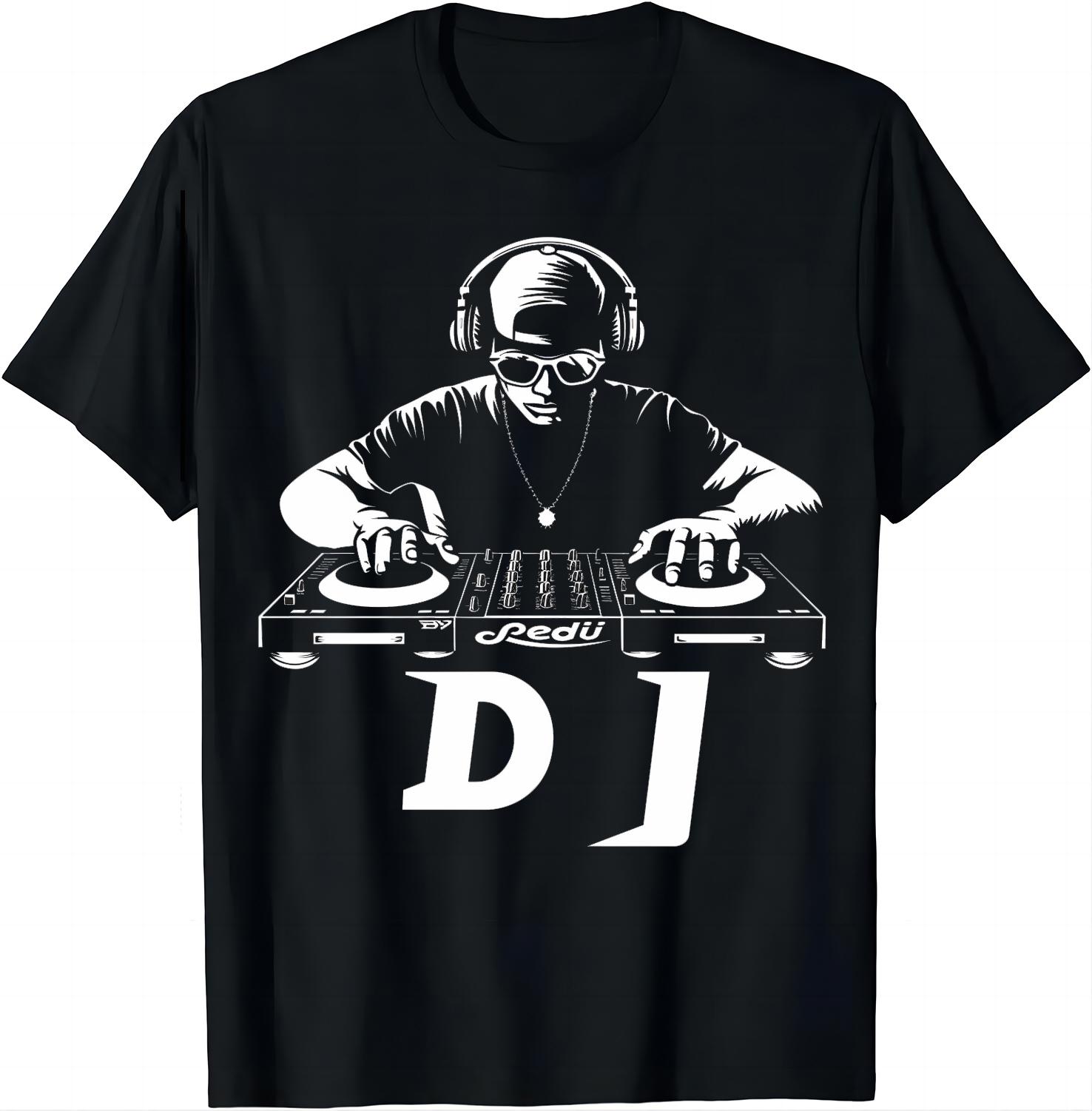 

Стильная футболка DJ Mix Master Музыка на кончиках пальцев Футболки Графические футболки Мужская одежда Топы Рубашки Уличная одежда Ropa Hombre S