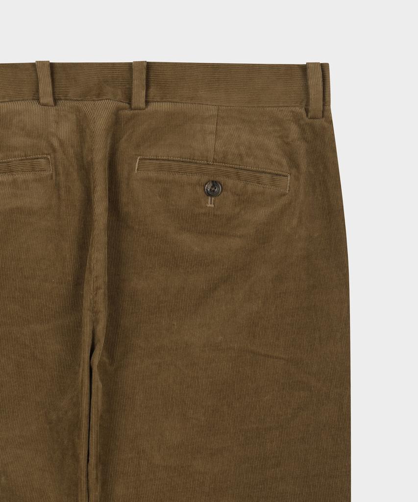 BROOKS BROTHERS Slim Fit 15W Corduroy Chino Pants (Brown) (Bbpcmnf401)