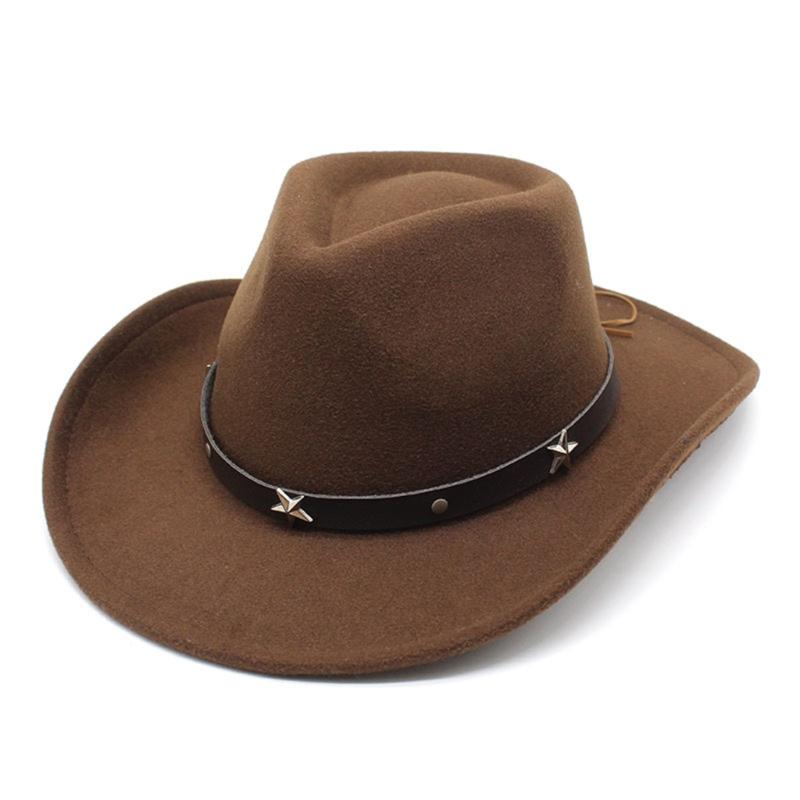 

Lightweight Cowgirl Hat with Alloy Rivet Woman Ladies Cowboy Hat Party Western Style Hat Winter Outdoor Sunproof Hat