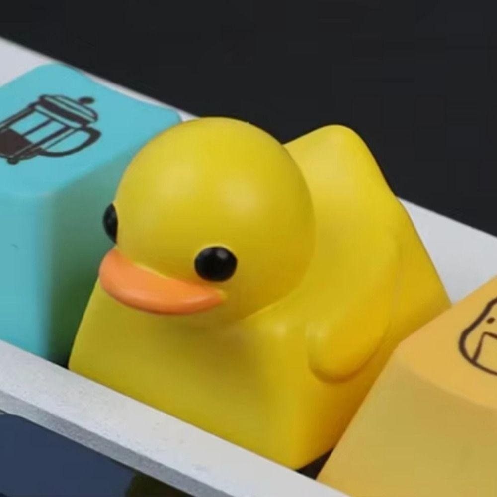 Resin Mechanical Keyboard Cap Cartoon ESC Keycap Duck Keyboard Keycap Replacement Parts