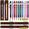 25Sets Customizable Ballpoint Pens Luxury Soft Touch round Writing Tools with Brown Cases - Includes 25 Pens And 25 Brown Bags