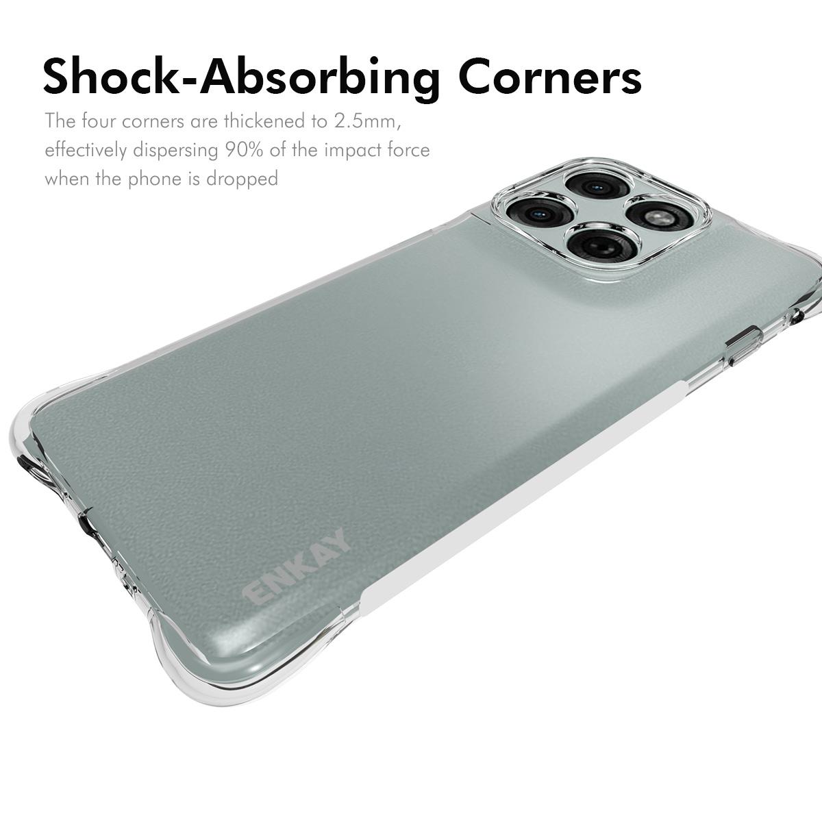 

For Motorola Edge (2025) 5G Clear Phone Case ENKAY HAT PRINCE Shockproof Anti-slip TPU Cover Transparent
