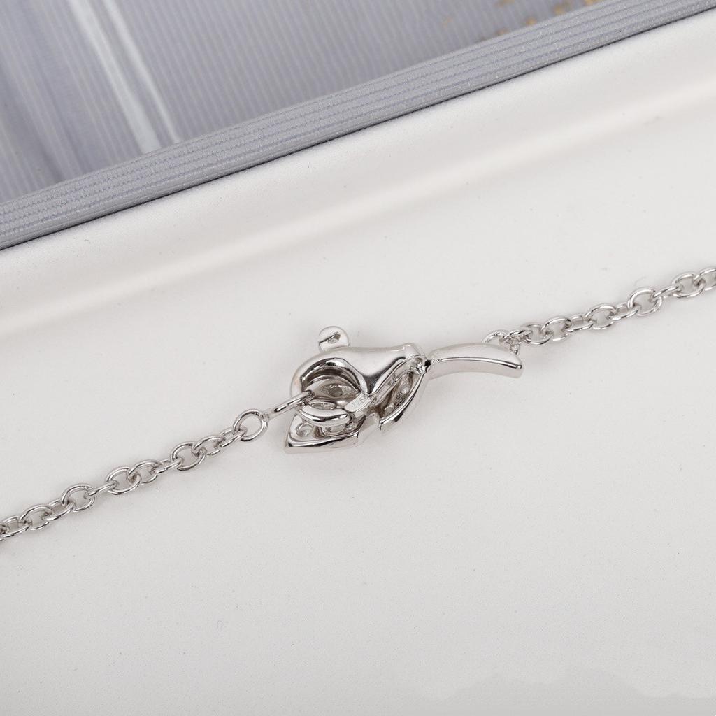 New Trend Hot Brand Necklace Anniversary Gifts Luxury Jewelry Necklaces For Women Flower Wedding Engagement Pendants 925 Sliver