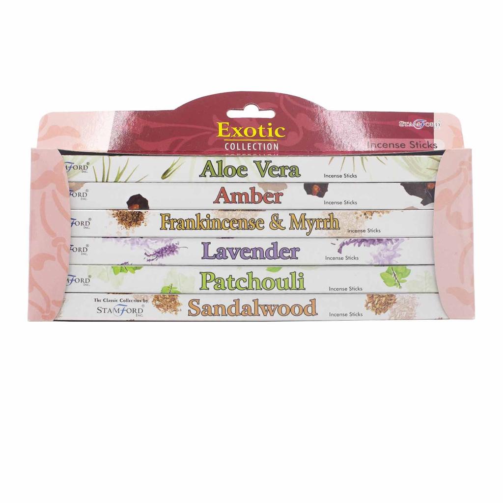 Incense Sticks Gift Set 6 Boxes Exotic Stamford