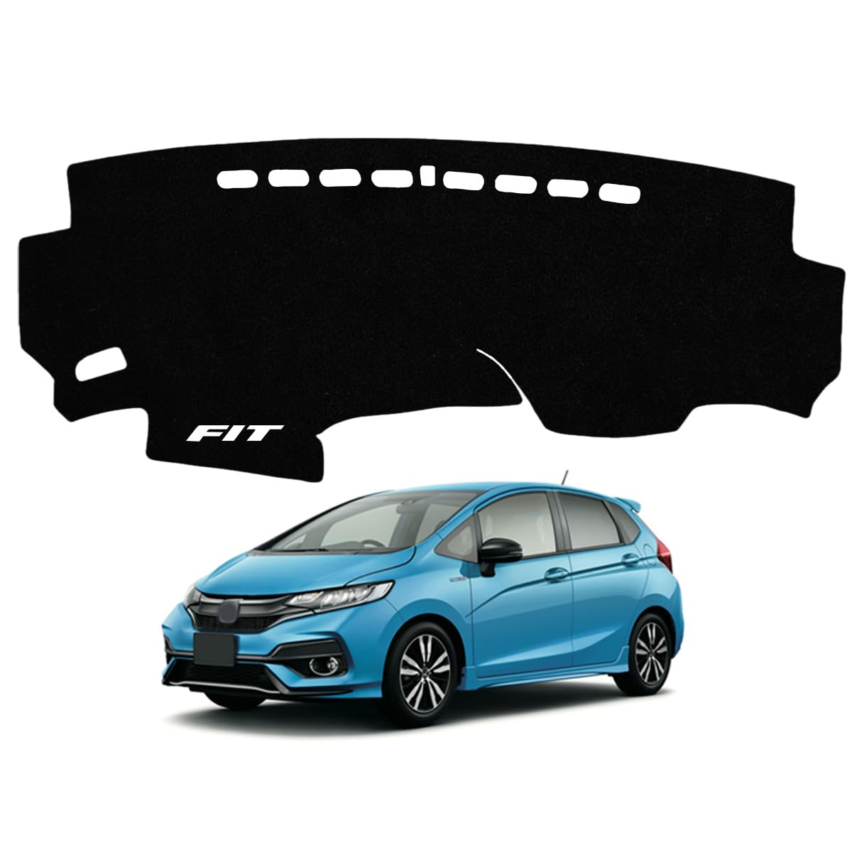 

ZdeduoCar Dashboard Mat for Honda Fit Designed specifically for the UV Flannel Dashboard Reduces and Provides Interior Protection Easy Installation