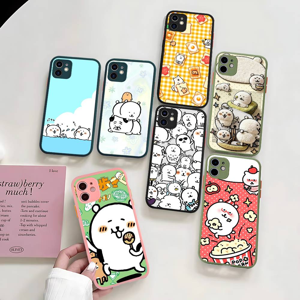 Popular Cute J-Joke B-Bear For IPhone 11 12 13 14 15 16 Pro Max Plus Matte Translucent Phone Cover