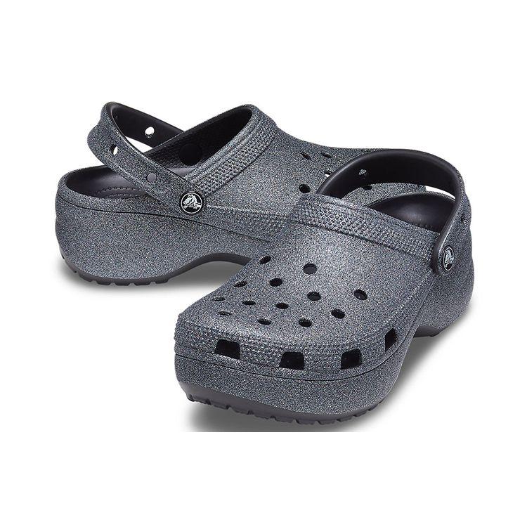 Crocs Classic Clog EVA Shimmer Cloud Clogs Women Clogs Black 207770-001