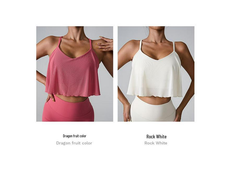 Γυναικείο Αθλητικό Αμάνικο Φανελάκι Διχτυωτό Γρήγορου Στεγνώματος: Ελαφρύ Ποδηλατικό Μπλουζάκι Γιόγκα με Επένδυση