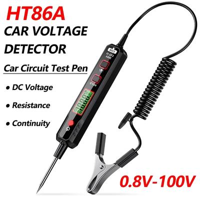 HT86A/B Car Voltage Detector Pen 100V Non-Contact Adjustable DC Voltage Backlight Tester Car Fault Maintenance Circuit Test Pen