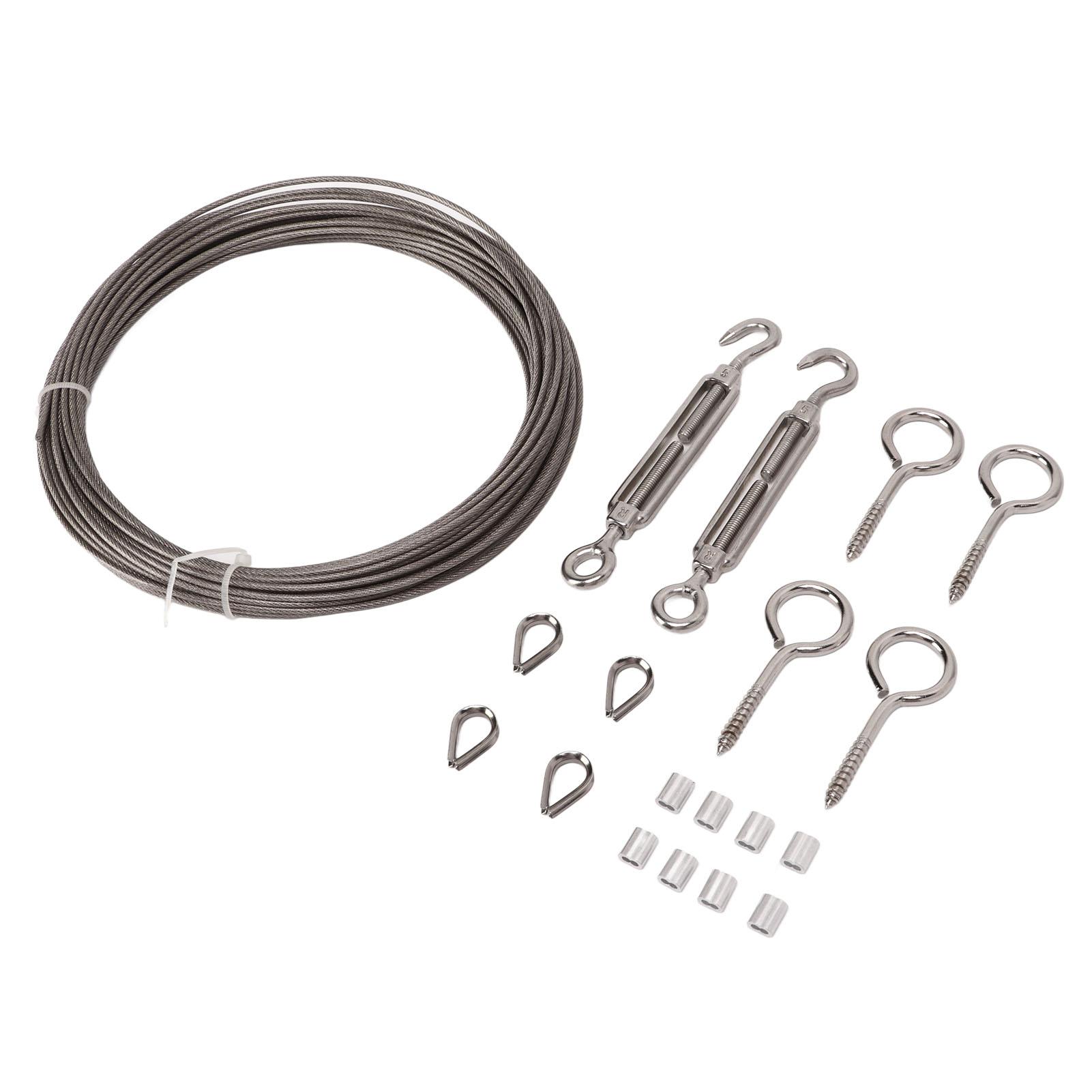 

Комплект для подвешивания струнных светильников, комплект из нержавеющей стали с ПВХ-покрытием, фаркоп, комплект натяжителя проволоки для подвешивания