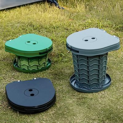 Retractable Portable Toilet Strong Load-capacity Adjustable Height Camping Toilet Portable Potty for Emergency Use