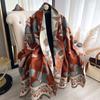 Women's Premium Double-Sided Paisley Faux Cashmere Jacquard Scarves Luxury Winter Wrap Shawl High-Quality Wool Pashmina 2025