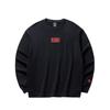 Anta Lifestyle Series Solid Color Round Neck Comfortable Breathable Versatile Loose Sweatshirt Unisex Sweatshirt Black 972518709-4