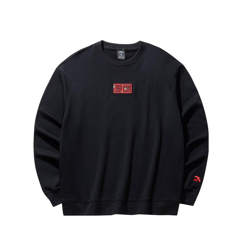 Anta Lifestyle Collection Sports Lifestyle Collection Sweatshirt Unisex Basic Black 972518709-4 XS