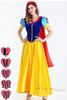 R-Dream Snow White Cosplay Costume, Plus Size, Adult Men's and Women's Dress, Halloween Costume, Snow White Princess Costume, Women's (XXL Size)
