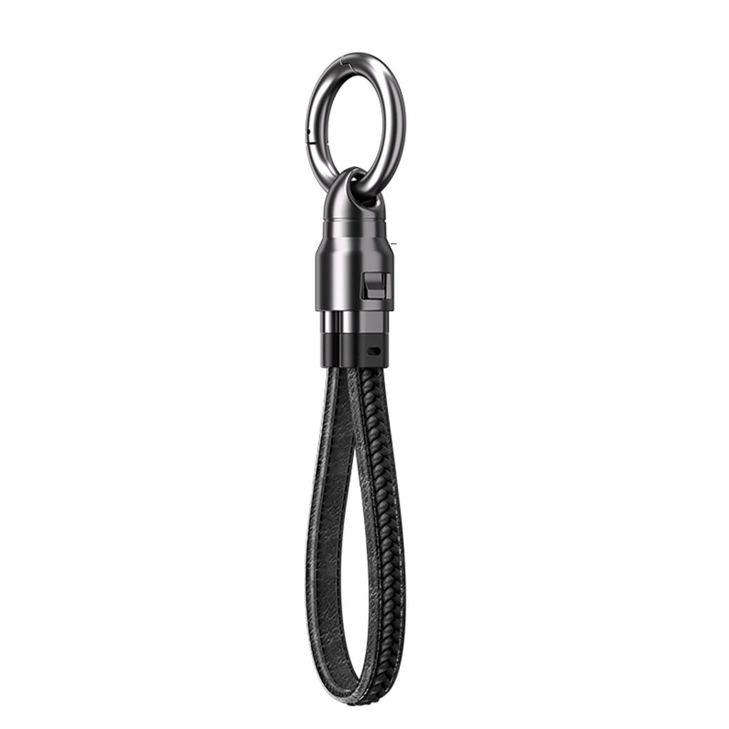 PD240W Keychain Fast Charging Cable 2-in-1, 240W Type-C To Type-C Cable with Smart Chip, Portable Charging Cord for Laptop Tablet Phone, Trave