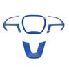 4Pcs Blue Car Steering Wheel Cover Trim Frame Fit for 2015- Dodge Challenger