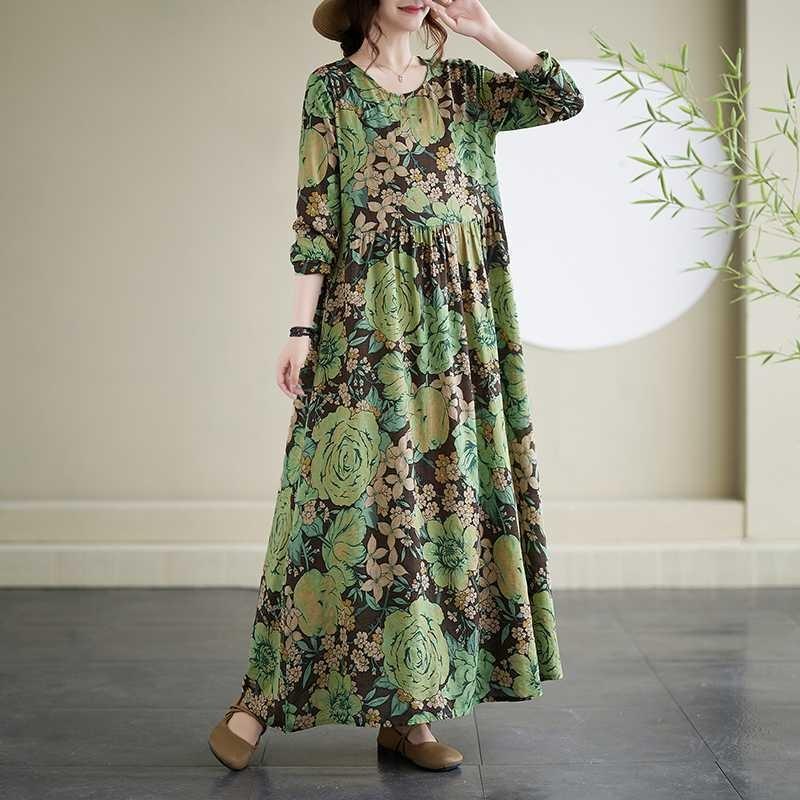 New Floral Resort Style Vintage Dresses