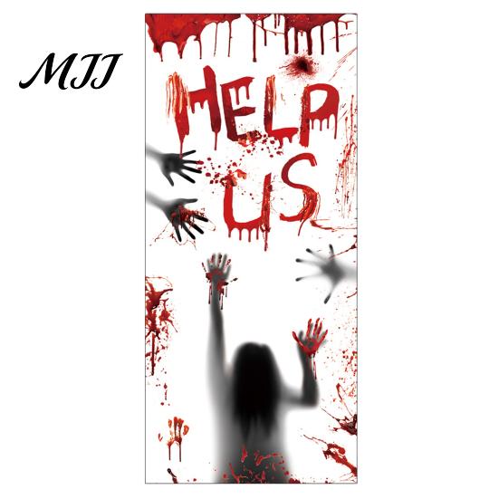 Clear Halloween Window Clings Blood Stickers, Patterns Waterproof And Scratch-Resistant Spooky Cling Stickers Decals, Removable for Home