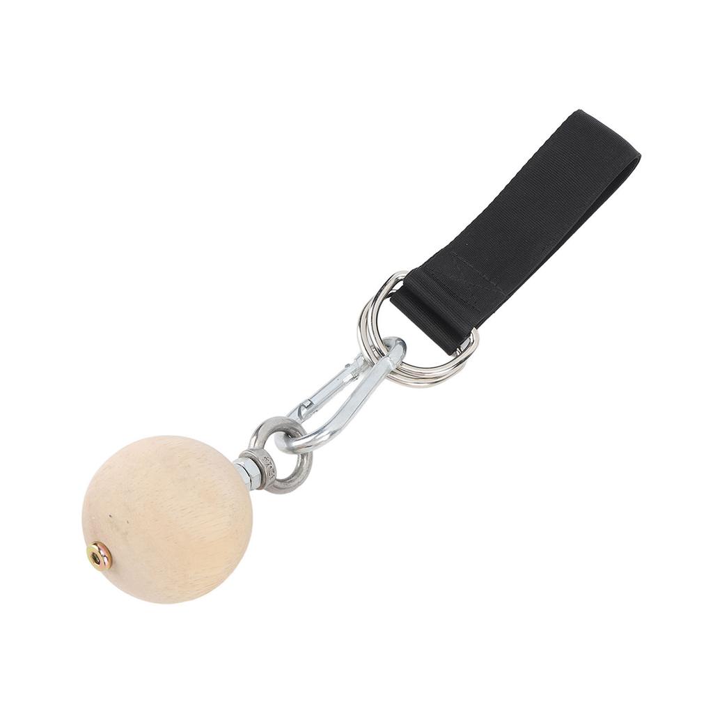 2PCS Pull Up Ball Stainless Steel and Pine Climbing Holds Pull Up Power Training Ball for Health and Fitness