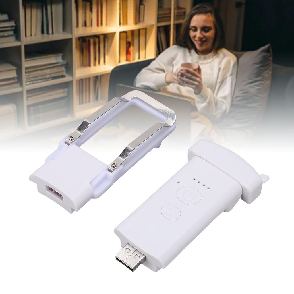 Book Light 5 Brightness  s Foldable Rechargeable Clip On LED Reading Light for Bed Night Use