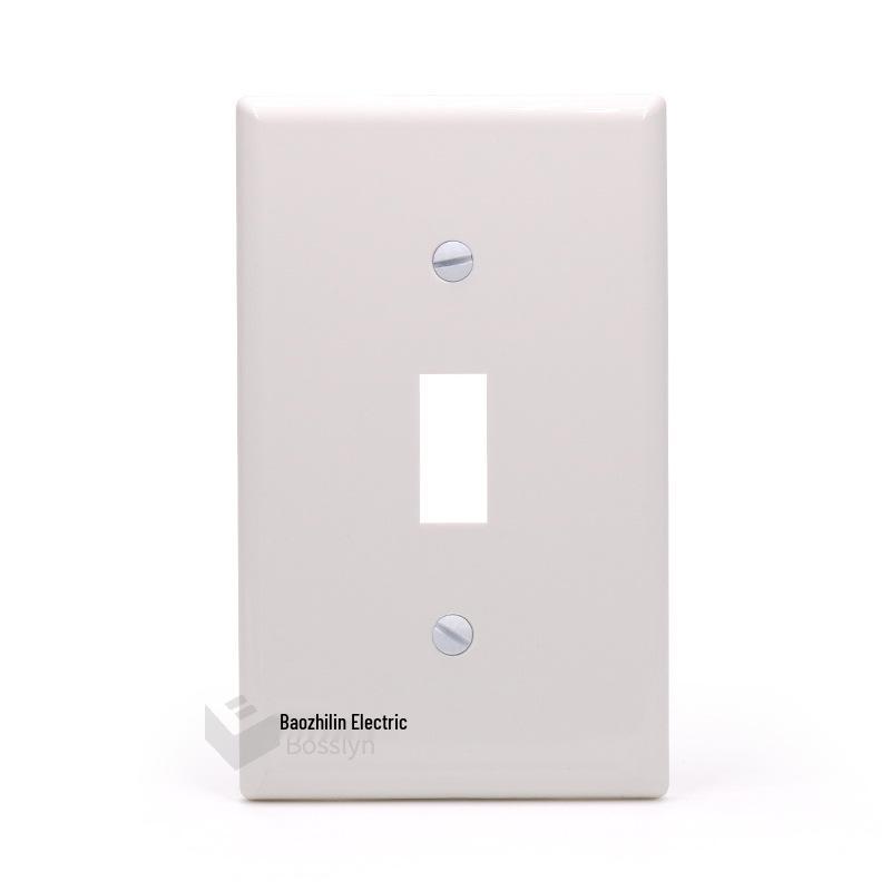 US Standard Wall Switch Plates - PC Material: One-Gang, Two-Gang, Three-Gang, Four-Gang Covers