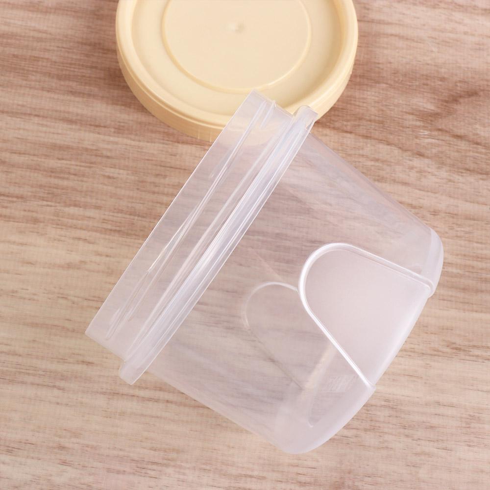 500ml Grains Storage Jar with Lids Food Storage Containers Round Food Fresh Keeping Box Cereal