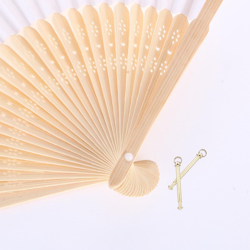 10Sets Folding Fan Shaft Rivets Nuts Repair Kit Iron Solid Shaft Replacement Fastener Handheld Fan Repair Parts