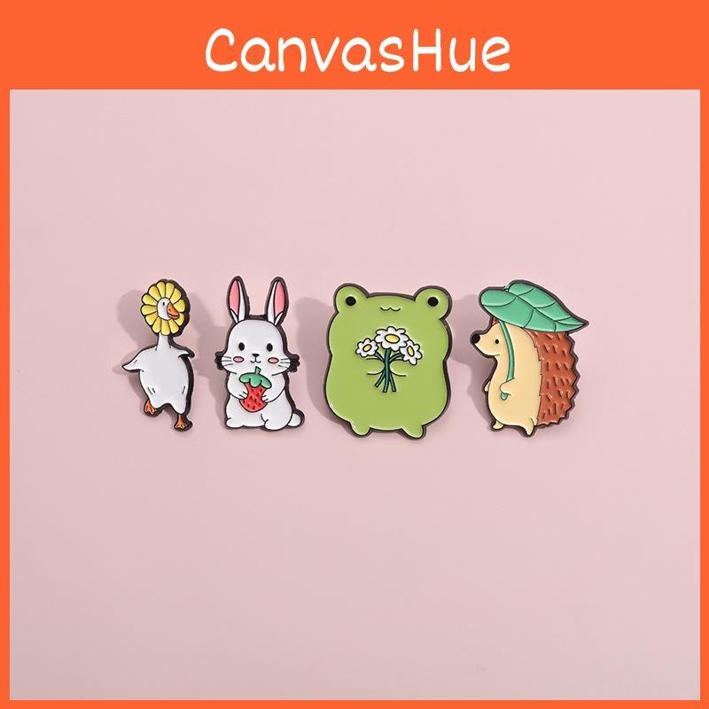 And Stylish Fun Animal Character Brooch In Frog Duck Rabbit Hedgehog Designs For Fashion Lovers