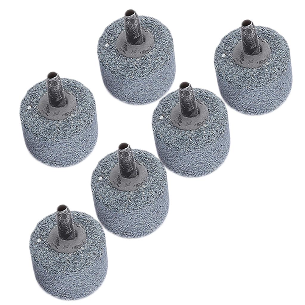 30PCS Black Sandstone Aquarium Oxygen Pump Aeration Air Stone Fish Tank Bubble Stones Accessory