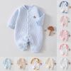 Baby Winter Snowsuit With Three Layer Cotton Insulation For Newborns And Toddlers