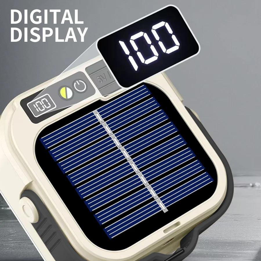 COB Floodlight Outdoor Tent Light,Built-in 1200Mah Portable Camping Lantern,Waterproof Outdoor Camping Work & Emergency Lighting