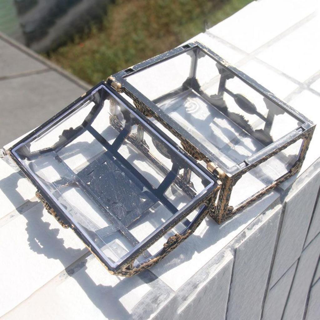 ABS Transparent Pirate Treasure Box Crystal Gem Jewelry Box Storage Organizer Chest Treasure for Jewelry Gem Trinket Box for Kid