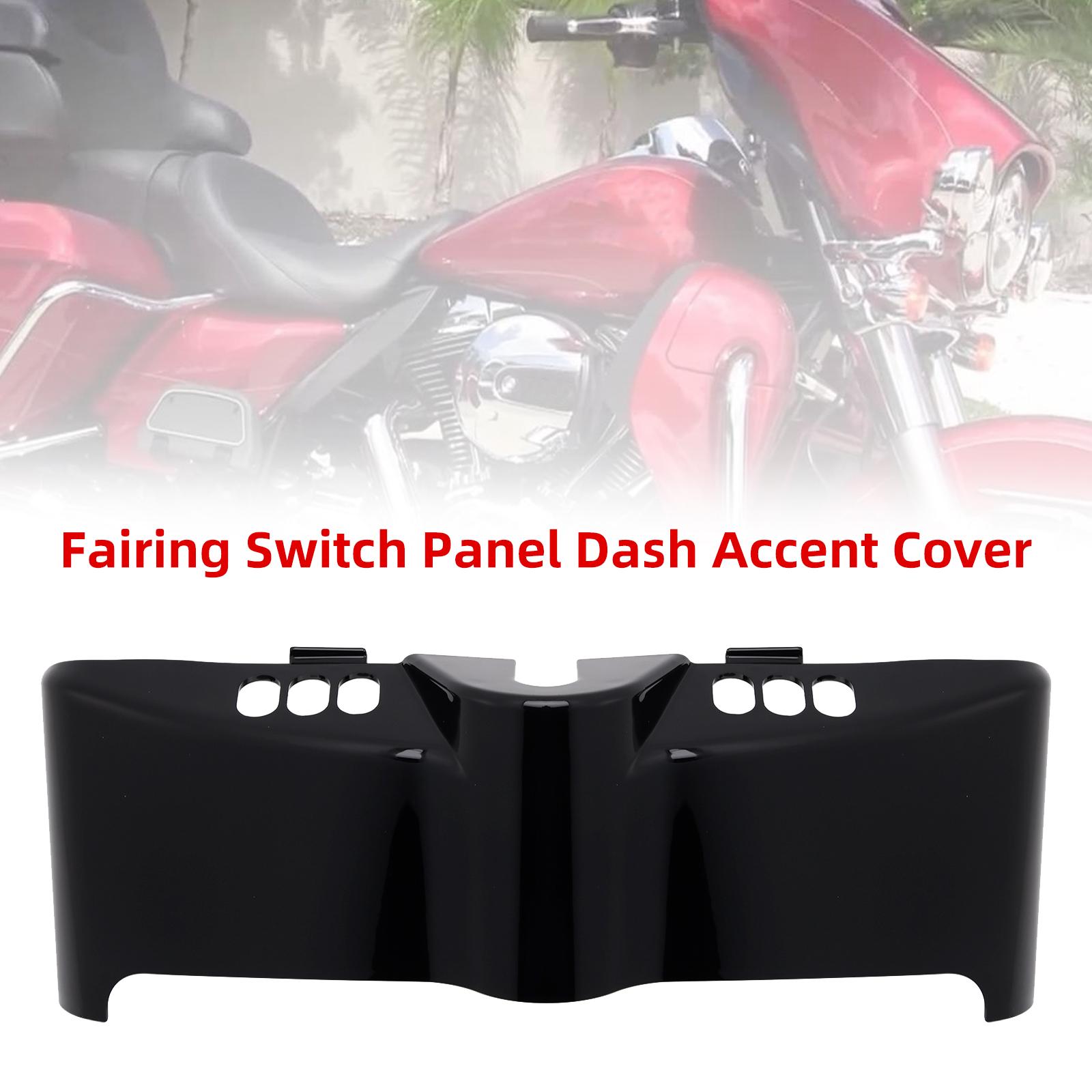 Fairing Switch Panel Dash Accent Cover For Touring Electra Street 2014-2024 Black